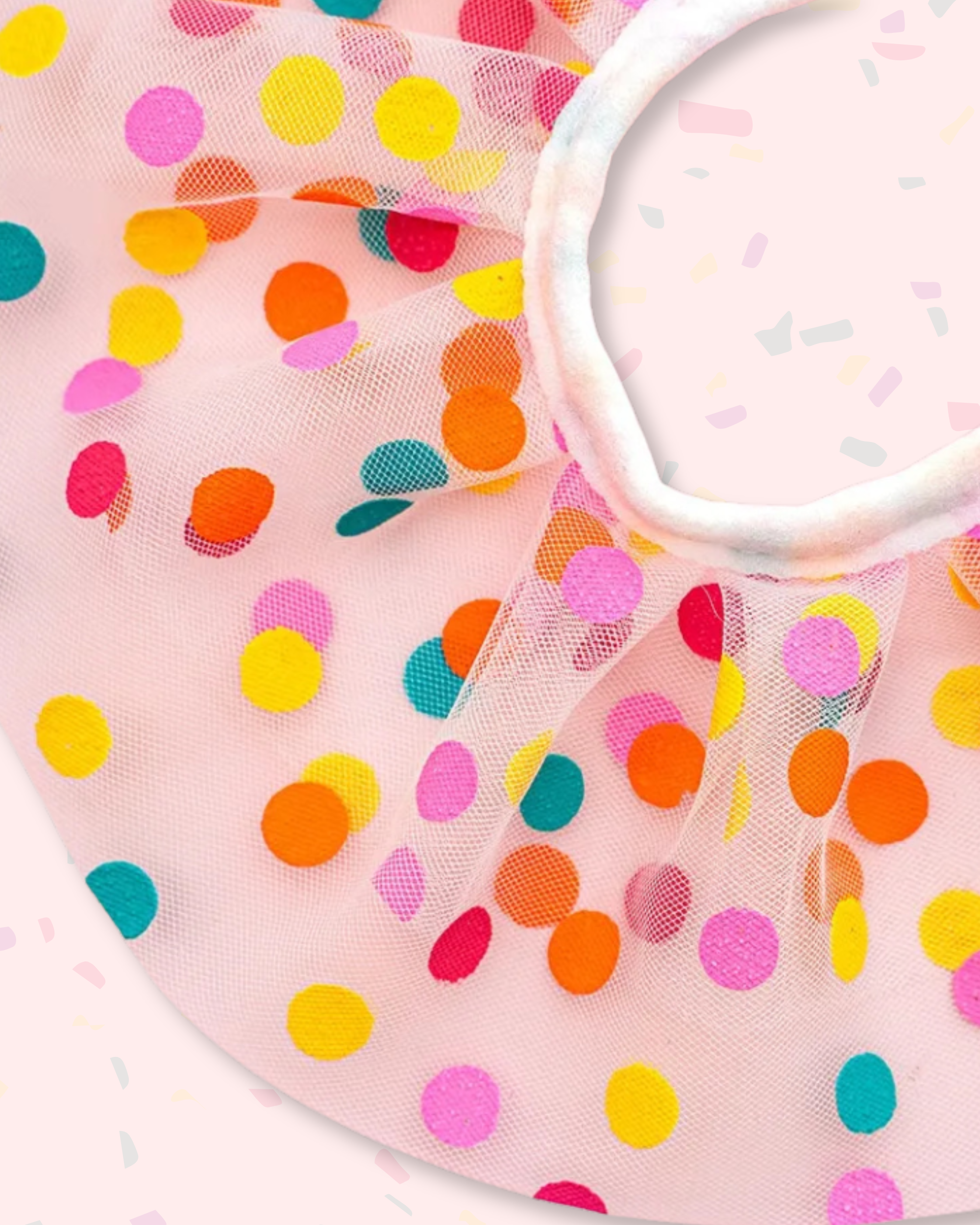 Polka Dot Party Bib & Hat