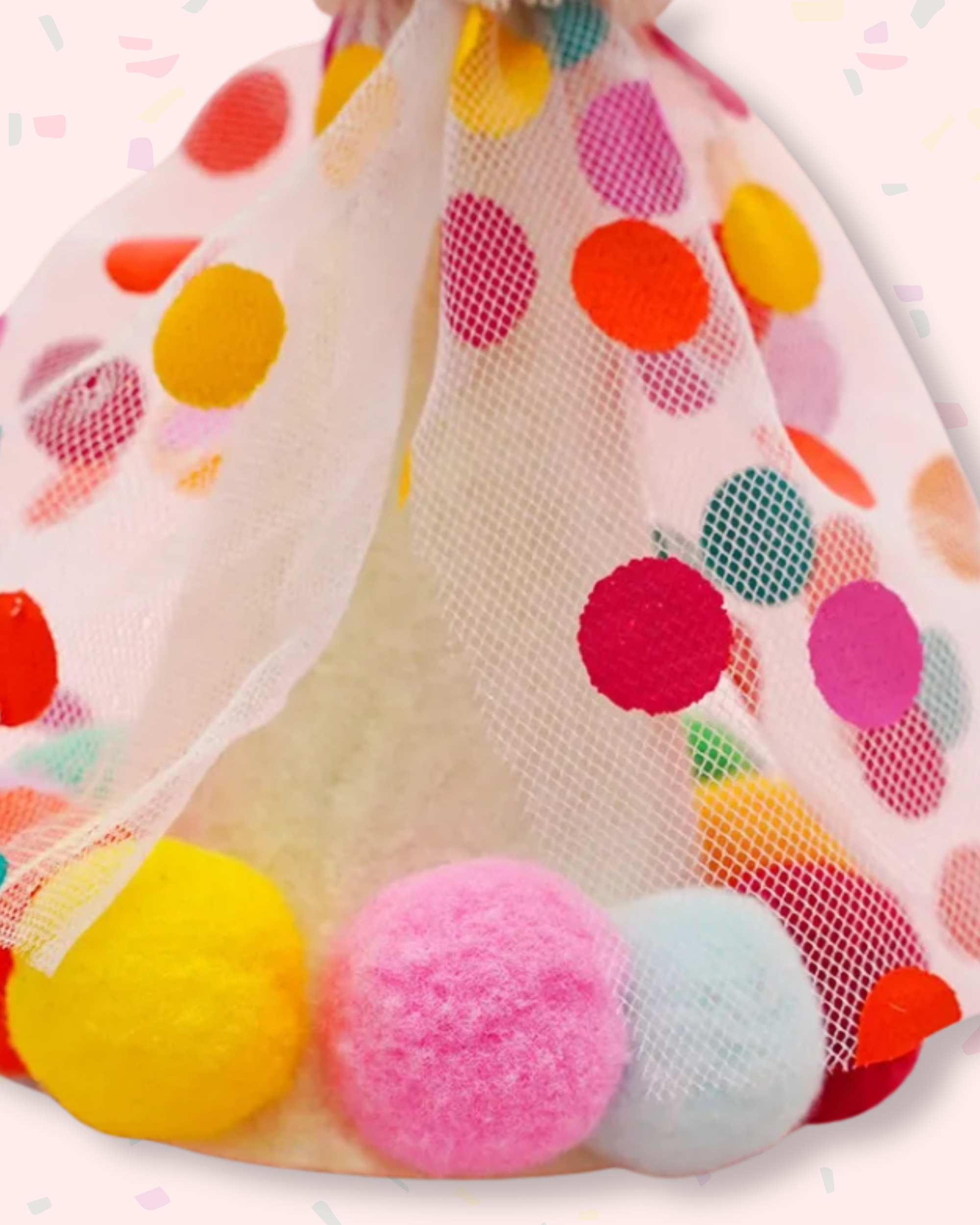 Polka Dot Party Bib & Hat
