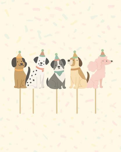 Dog Birthday Party Banner Set