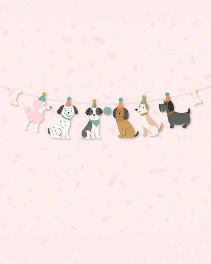 Dog Birthday Party Banner Set
