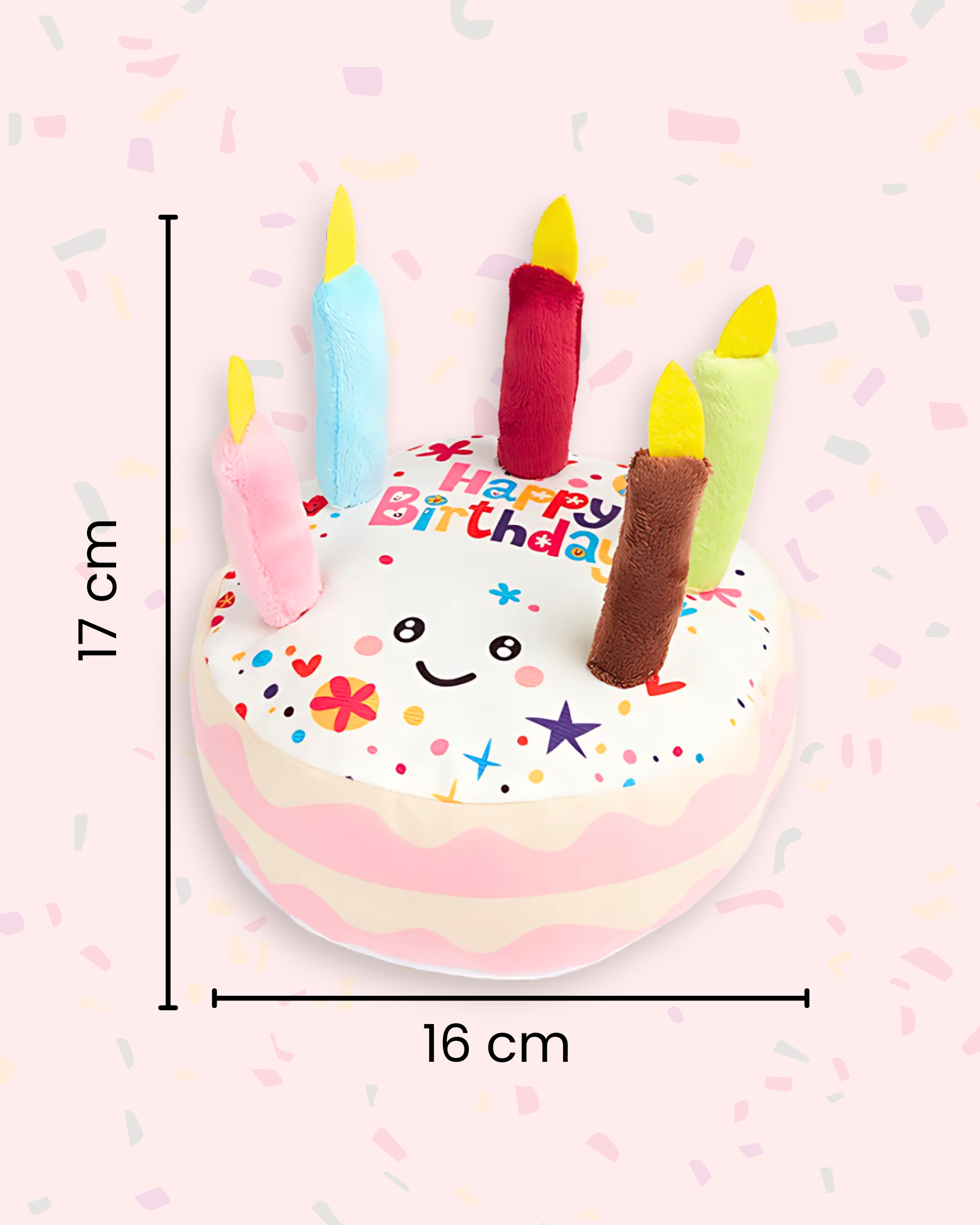 Pet Birthday Cake Plush Toy